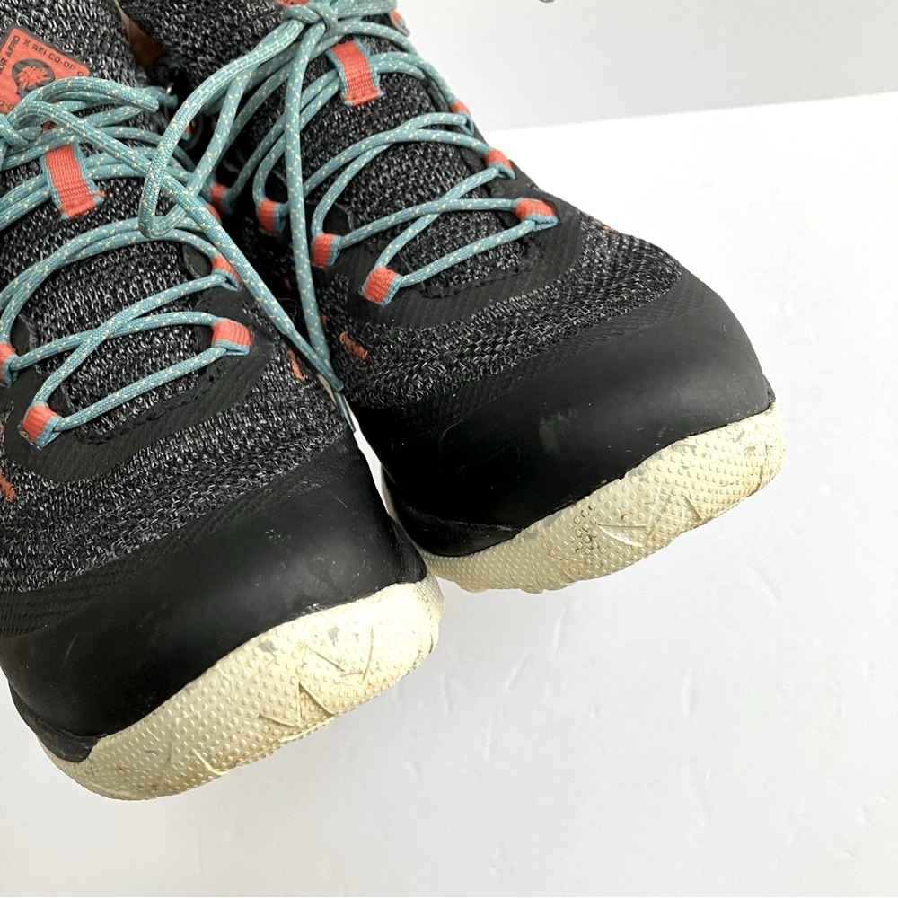 REI Co-op + Outdoor Afro Flash Hiking Boots Women's Size 6 Waterproof Gray Blue - Picture 7 of 9